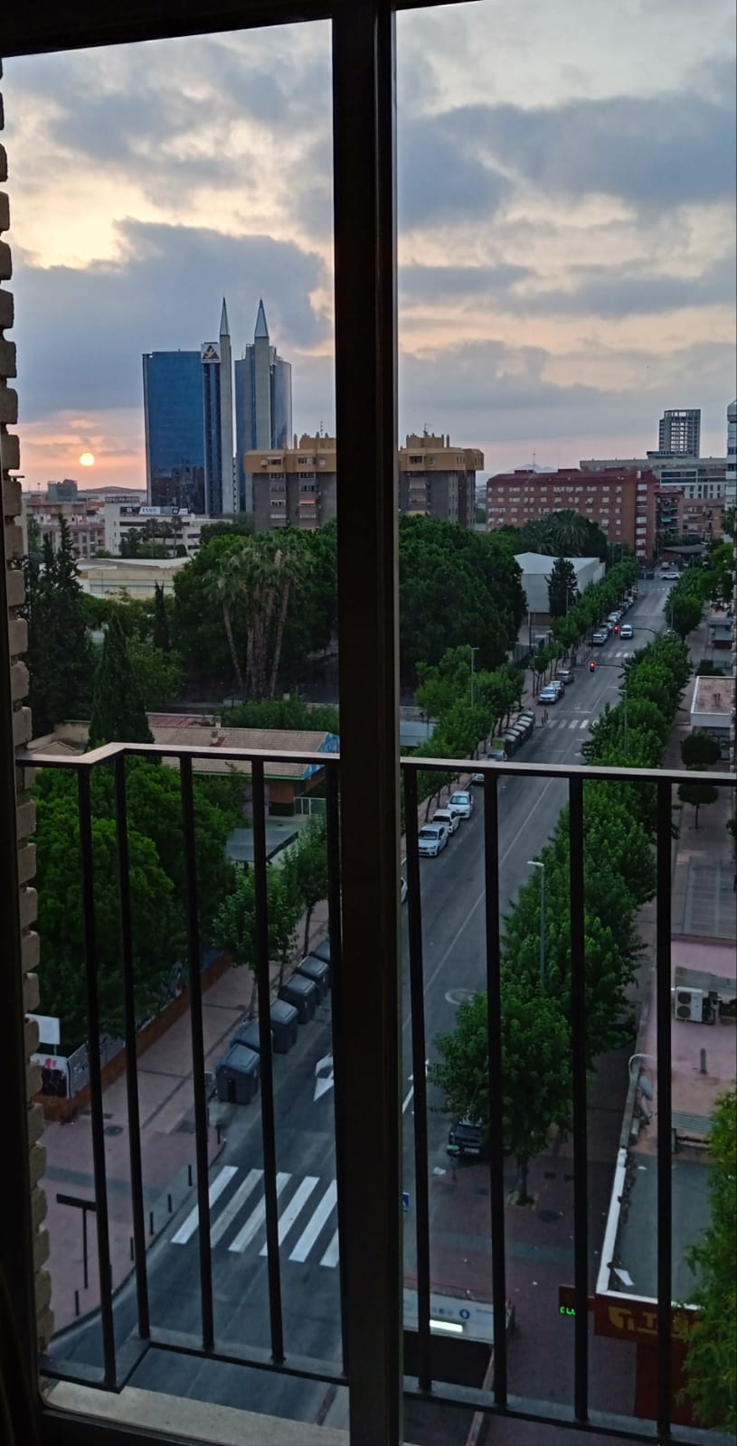 Amaneceres visto desde las torres cercanas al edificio