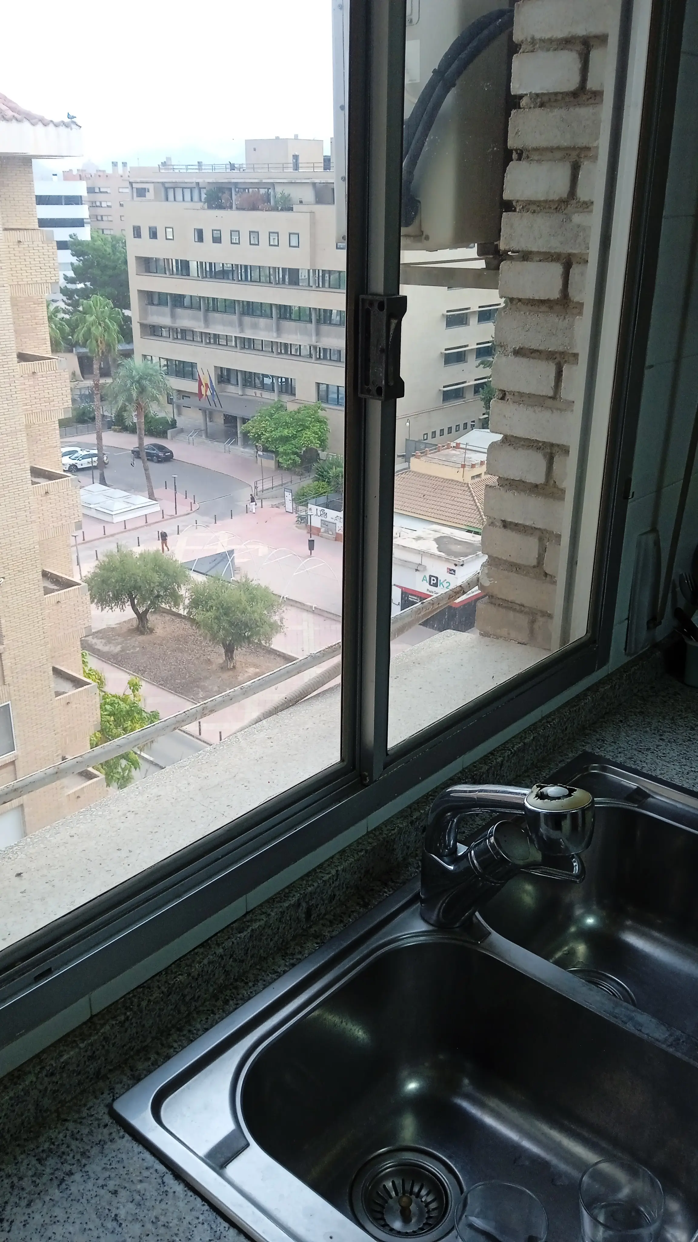 Cocina exterior con vistas