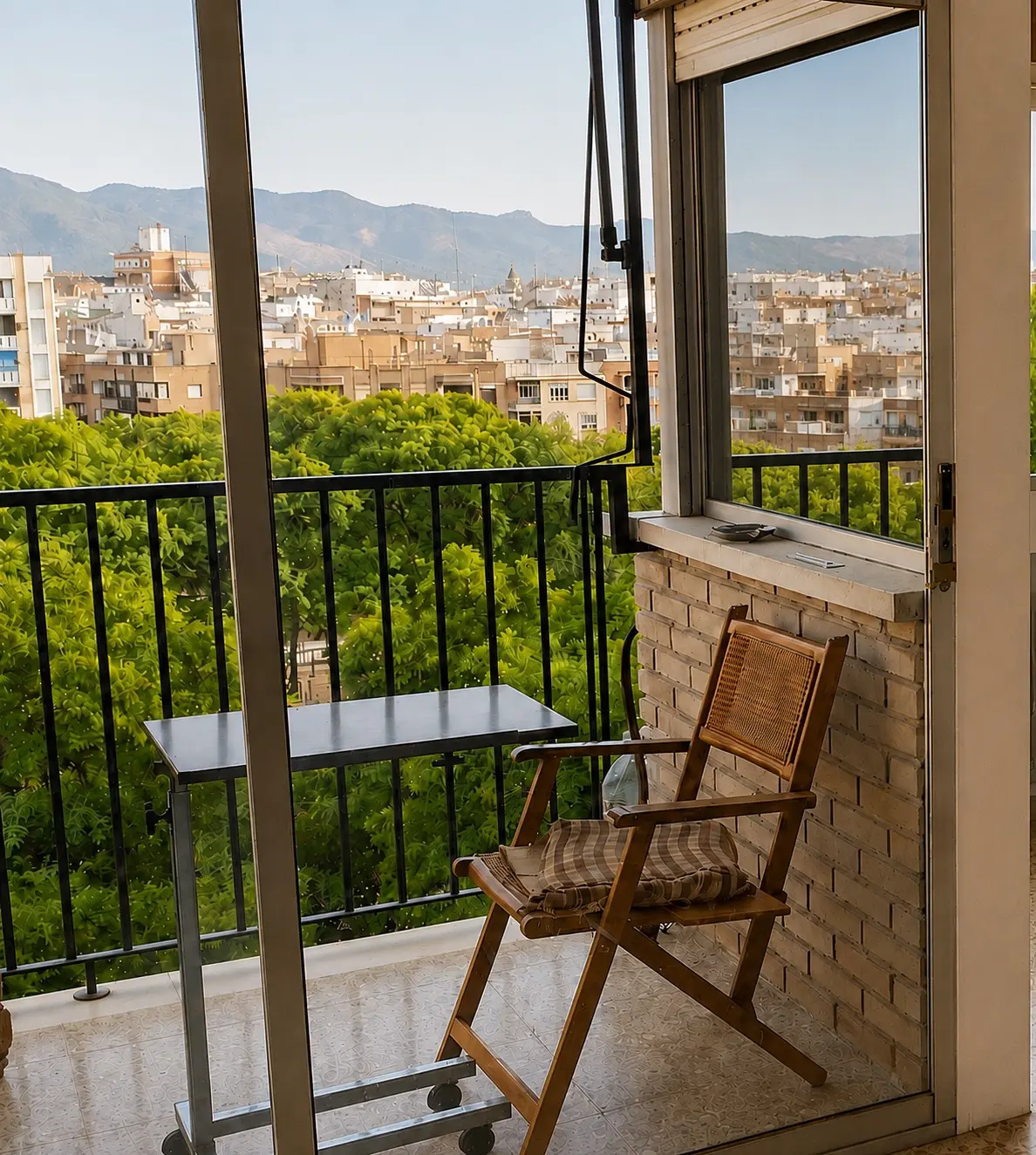 Salón con vistas a la terraza Sur