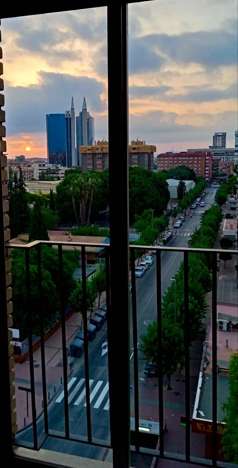Amaneceres vista Este hacia las Torres Gemelas